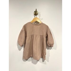 H&M Kids Textured Puff Sleeve Dress 3T